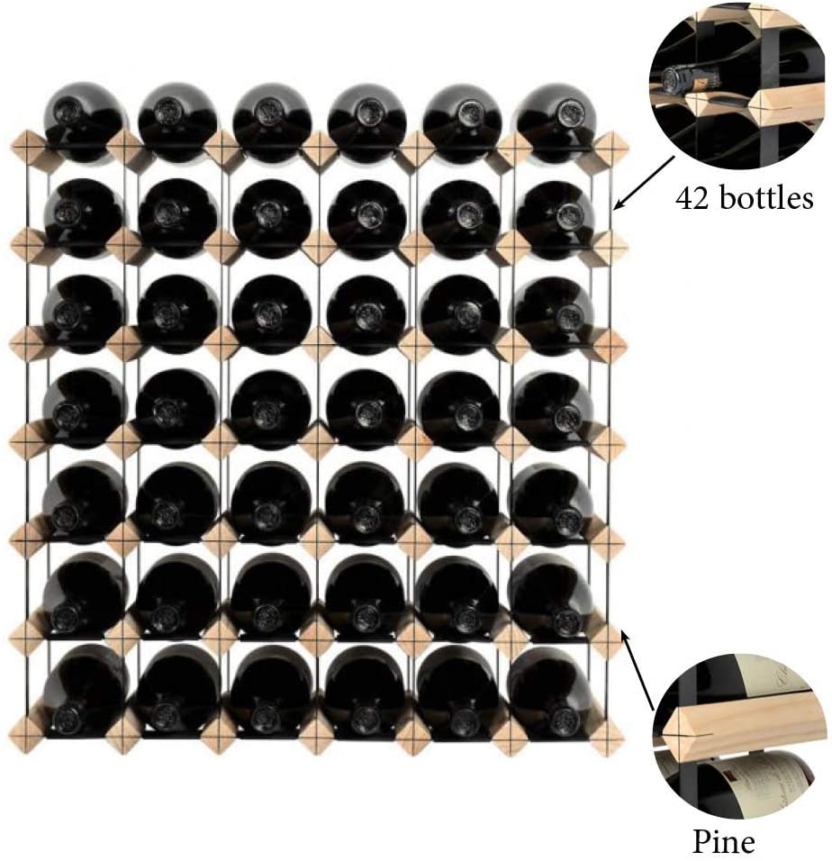 42 Bottles Timber Wine Rack - Image 3